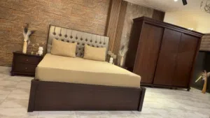 غرفة نوم ماستر راقيه و فخمه جداً (( ملحق مميز )) إضافي خشب لاتيه 18 مع بلوط طبيعي