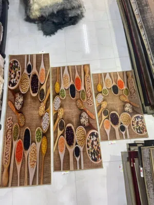 طقم دعاسات مطبخ 3 قطع مانع للانزلاق