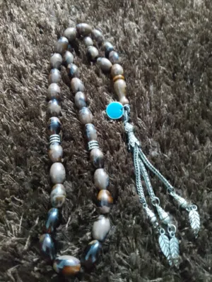 مسبحه تركي. قديم. مضغوط شرابه افغاني