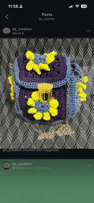 Crochet handbag