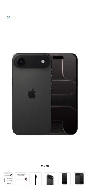 للبيع جهاز  iPhone Air 512GB – Space Black  بحالة ممتازة جدًا، استخدام نظيف و خفيف من 19 فبراير 2026