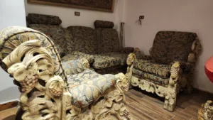 طقم انتاريه خشب زان عباره عن 5 قطع 4 لفرد واحد و قطعه ل 3 افراد