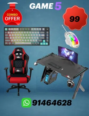 gaming chair and table