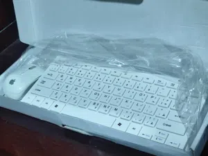 كيبورد و ماوس بلوتوث مكتبي شغال 100 بل100 جديد