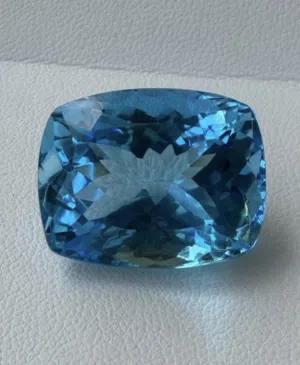 حجر التوباز أزرق طبيعي – معتمد من ICA GemLab شهادة فحص عالمية