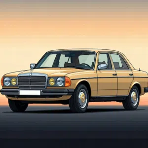 مرسيدس بنز الفئة-A موديل 1982 بيج مع فتحة وصالون معتمد