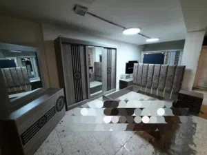 غرفة نوم خشب لامنيت موديل تركي صناعه محليه