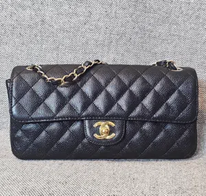CHANEL EAST WEST CAVIAR IN 24K GOLDHARDWARE