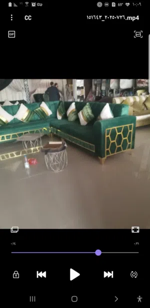 كنب مجلس مغربي لون أخضر