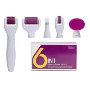 بكج اداه ديرما رولر  6 في 1 الاصلي ابر تيتانيوم Derma Roller ديرمارولر العنايه بالبشره و الشعر