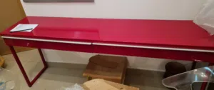 ikea desk with 2 chairs