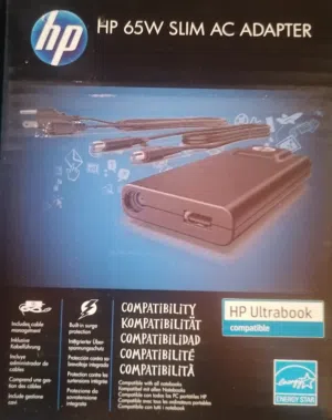شاحن لابتوب Hp أصلي مع مخرج USB للبيع