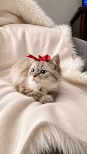 (Urgent عاجل) British Short Hair for Adoption (Blue Eye) - بريتش شورت هير عيون زرق للتبني