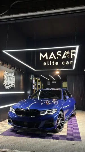 BMW 330e هايبرد اضافات فل فل عداد 59 الف فقط ترخيص2020 امكانية البيع والبدل مميزة موجودة برام الله