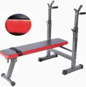 بنش حديد ثابت مع حامل بار قابل للتعديل