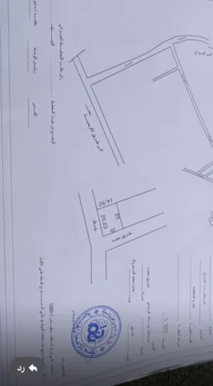 قطعه ارض واجهتين لبيع ف السراج