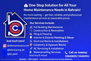 One-Stop Solution for All Your Home Maintenance Needs in Bahrain!
