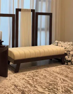 شازلون خشب طبيعي  قياس 120 سم