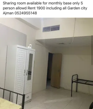 monthly sharing master room available for rent
