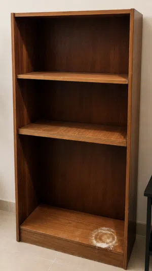 Wooden Bookshelf / Bookcase – Good Condition – 155 cm Height"