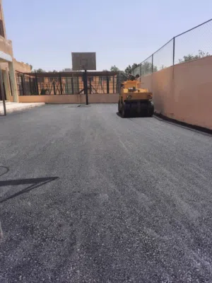 تزفيت ساحات والطرق ومداخل والمدارس