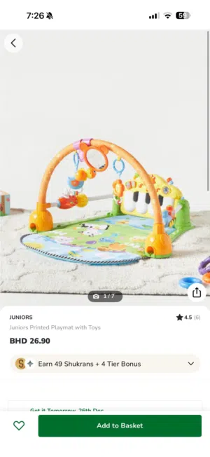 Juniors Printed Playmat with Toys