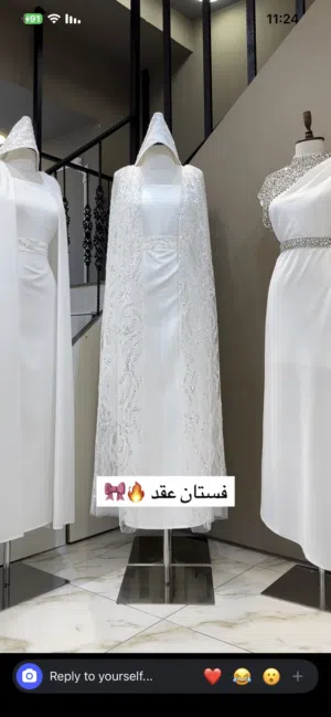 فستان خطوبه ملبوس مره وحده فقط