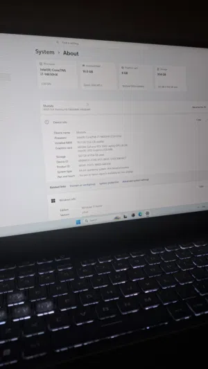لابتوب قيمنق asus tuf f16 مستعمل ونظيف