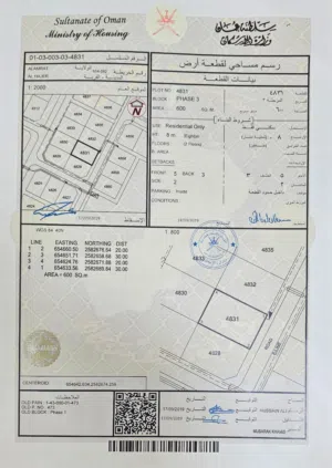 Residential Land for Sale in Muscat Amerat