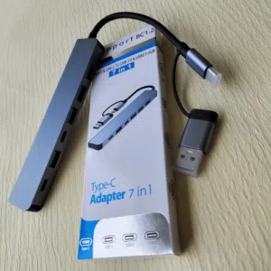 محوّل USB-C متعدد المنافذ 8 في 1 – ZEYMI USB Hub