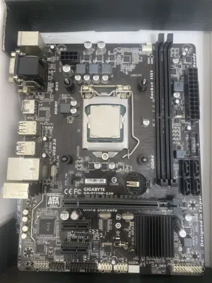 مذربورد Gigabyte Motherboard ومعالج اربع انويه قوي للألعاب Intel Core i5-7400