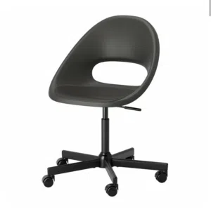 Swivel chair, dark grey/black
