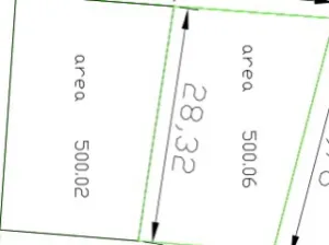 قطعة ارض  مساحتها 1000متر
