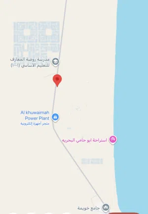1000متـــــر خط اول طريق الـــــخويمـــــة البحري جنوب الاشـــــخرة