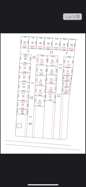 مقسم اراضي مسموح بناء 3 طوابق