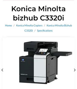 طابعة Konica Minolta C3320i جديدة بكرتونها