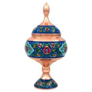 علبه شوکولاته ایرانیه فاخر مطلیه بالمینا تحفه تراثیه راضیه