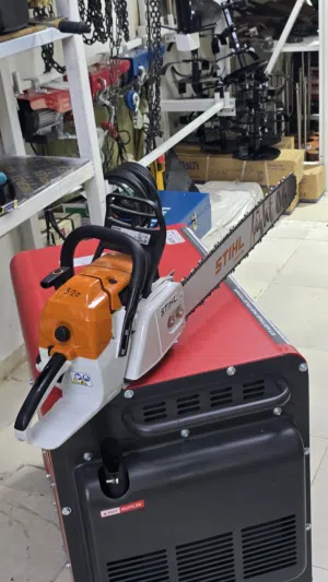 منشار بترول ستيل حجم كبير 25 انش MS382 اصلي مكينة قص حطب STIHL الماني SAW وارد برازيل MS 382