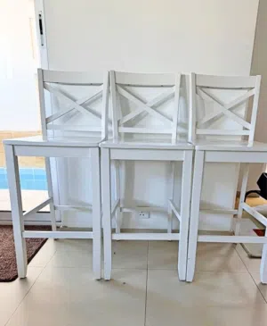 3 Bar stool chairs 1 for *10BD* each