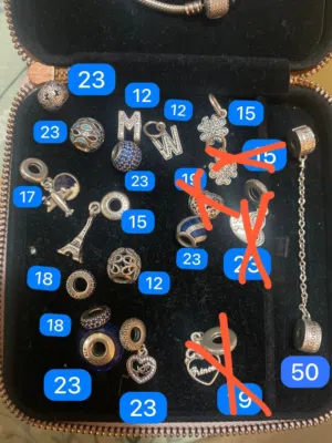 PANDORA ORIGINAL CHARMS , BRACELET , RINGS Contact for the price