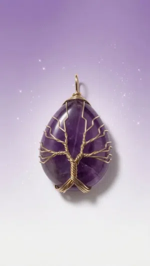 Amethyst Tree of Life Pendant