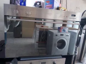 فرن بلت أن سميج 90*60ايطالي يعمل على كهرباء مروحة داخلية توزيع حرارة فرن واسع بسعر 250بسعر اصلي 950د