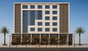 محل للبيع واجهة امامية ممتاز بوشر عند مسجد الامين