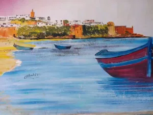 لوحة فنية مغربية قديمة