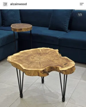 للبيع طاولات خشب طبيعي جديده