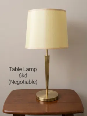 Household Items - Fan, Dining Table and others, Fridge, Item Rack, Bed, Cupboard, Etc