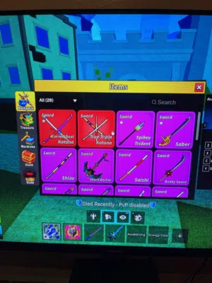 حساب Blox fruit