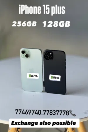 15plus 256GB 128GB very good condition battery available and good performance