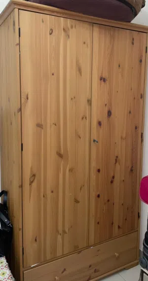 IKEA Wooden Wardrobe with Storage Drawer