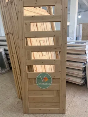 Porte  bois rouge Sans cadre